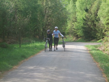 trainingsweek Eifel en Ardennen, mei 2014, oef 20% is ook wel heel zwaar!